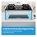 Midea Build In/Stand Gas Stove Model MGQ280KH (Mirror Body Build-in or Stand)